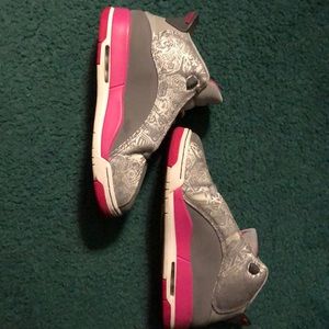 Pink and grey Jordan DUB ZEROS in EUC